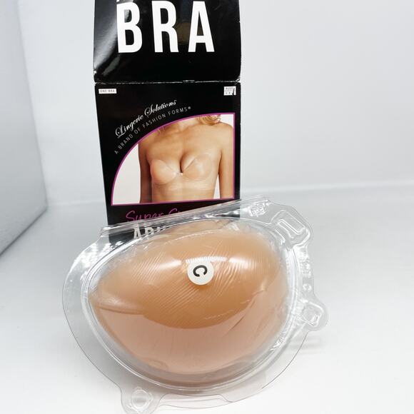 Fashion Forms Women's Super Strapless Adhesive Backless Bra Nude Size C - Picture 4 of 4